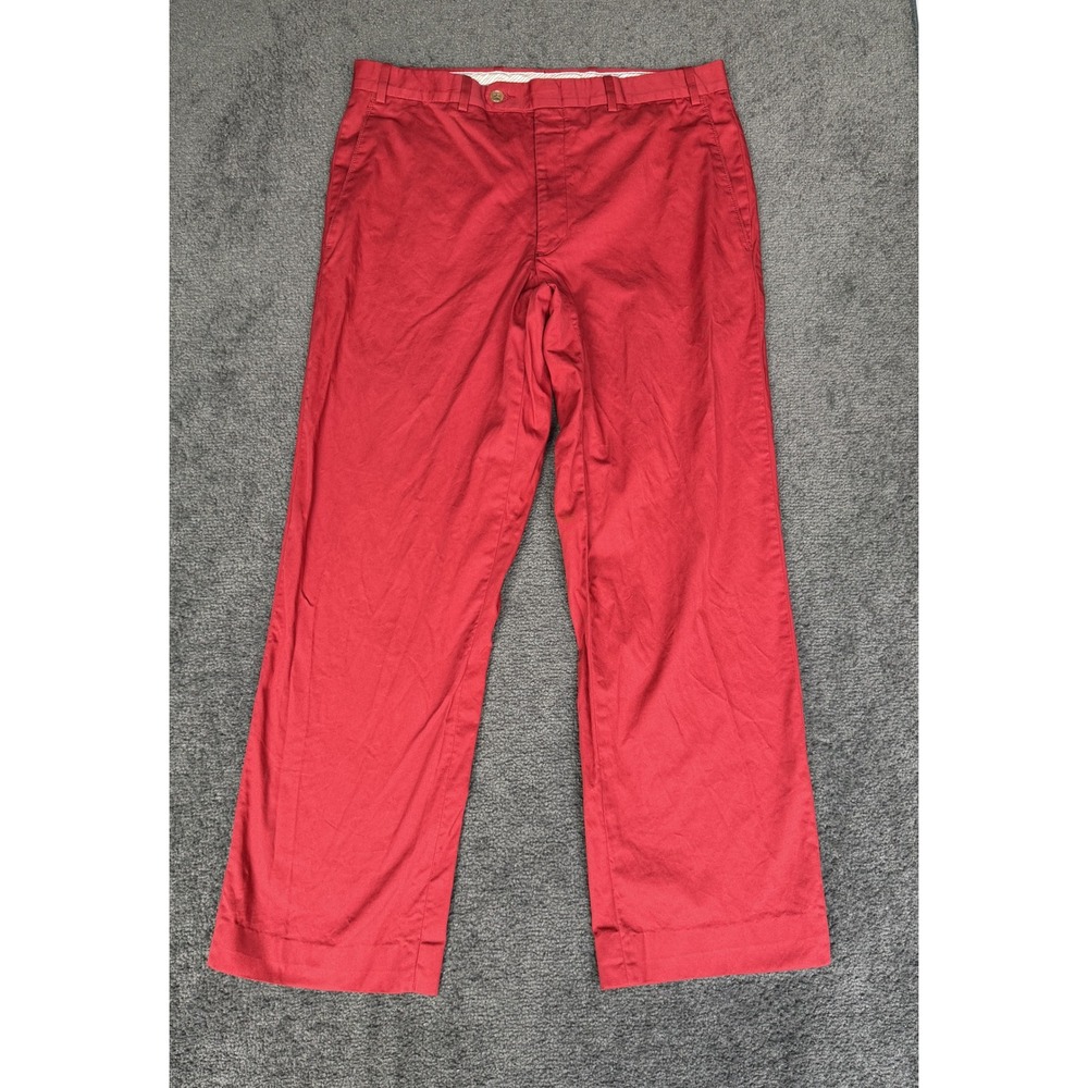 JB Britches Torino Red Chino Pants Mens 34R Straight Leg JB8502TO